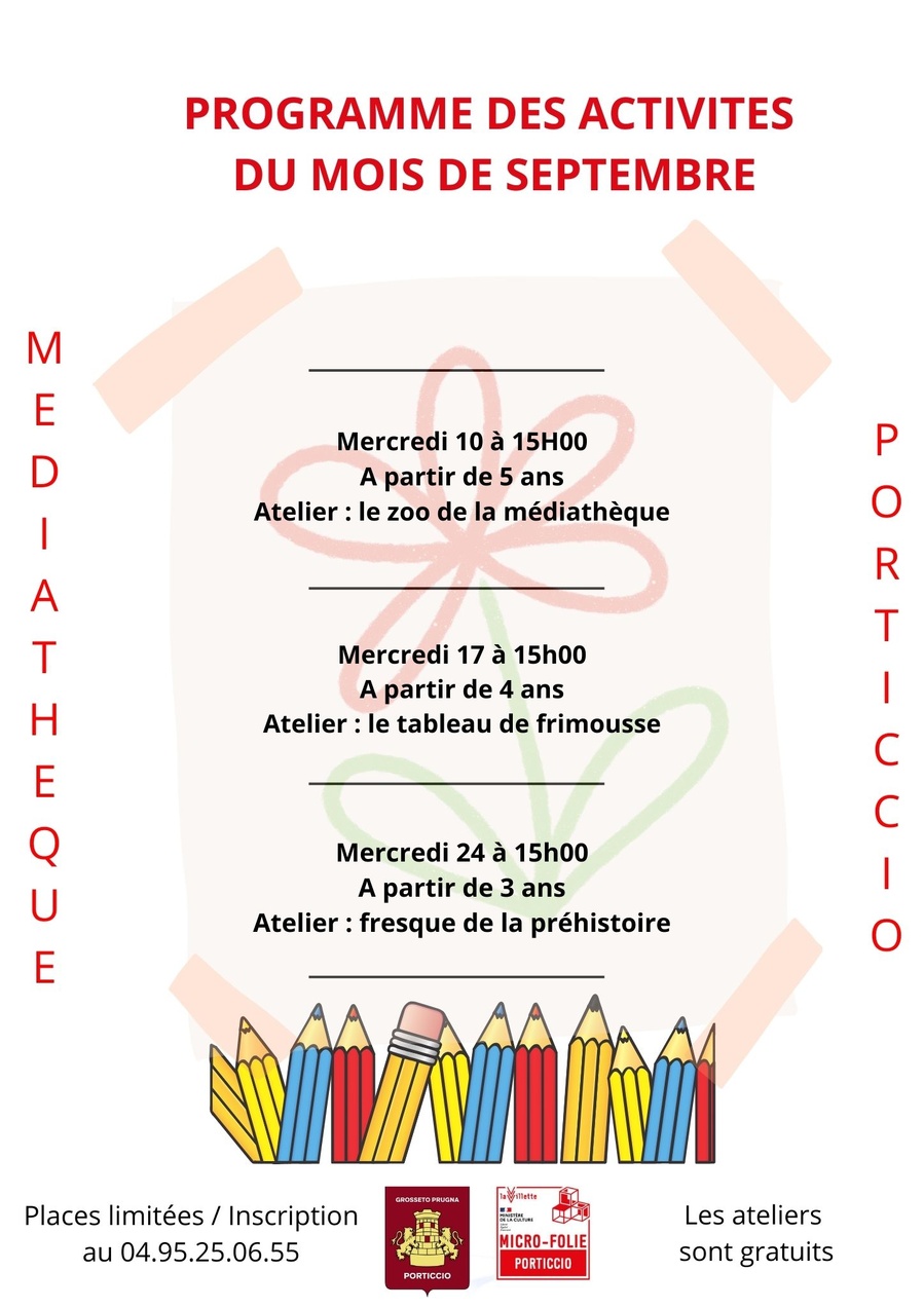 Atelier : le zoo de la médiathèque - Purtichju