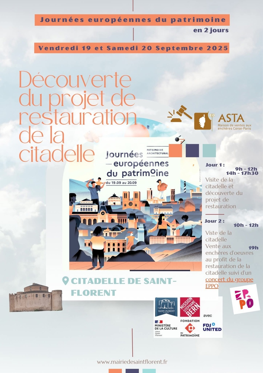 Journées Européennes du Patrimoine : Expositions et Vente aux enchères caritative à Saint-Florent