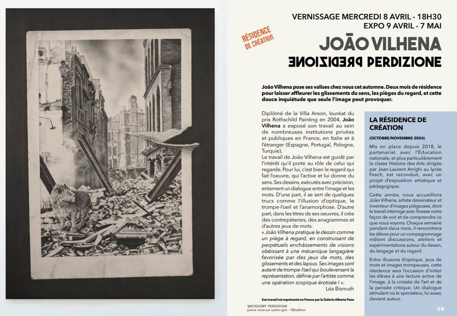 Exposition de João Vilhena : Predizione - Espace Diamant - Aiacciu