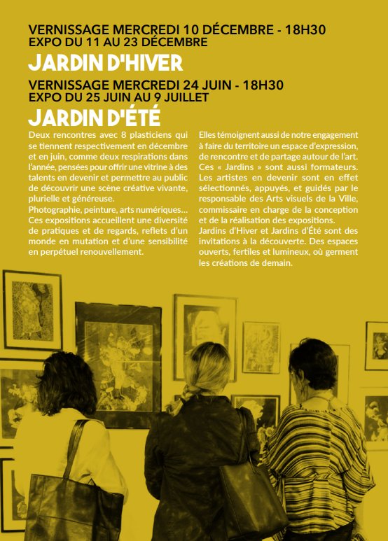 Exposition collective 'Jardin d'hiver' à l'Espace Diamant à Ajaccio