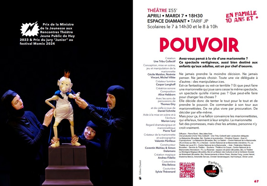Théâtre : "Pouvoir" - Une création d'Une Tribu Collectif à l'Espace Diamant