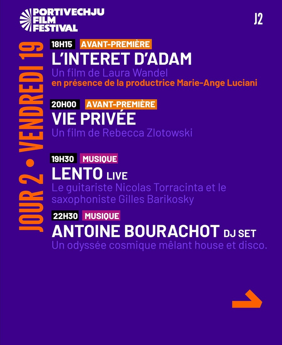 Arrière-plan pour Portivechju Film Festival 2ème édition / Musique : "Lento live" avec le guitariste Nicolas Torracinta et le saxophoniste Gilles Barikosky