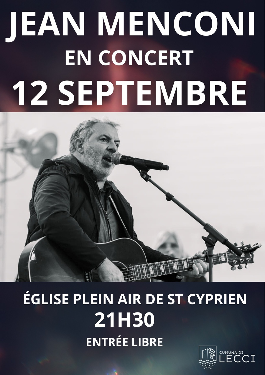 Arrière-plan pour Concert de Jean Menconi - Église plein air de Saint Cyprien