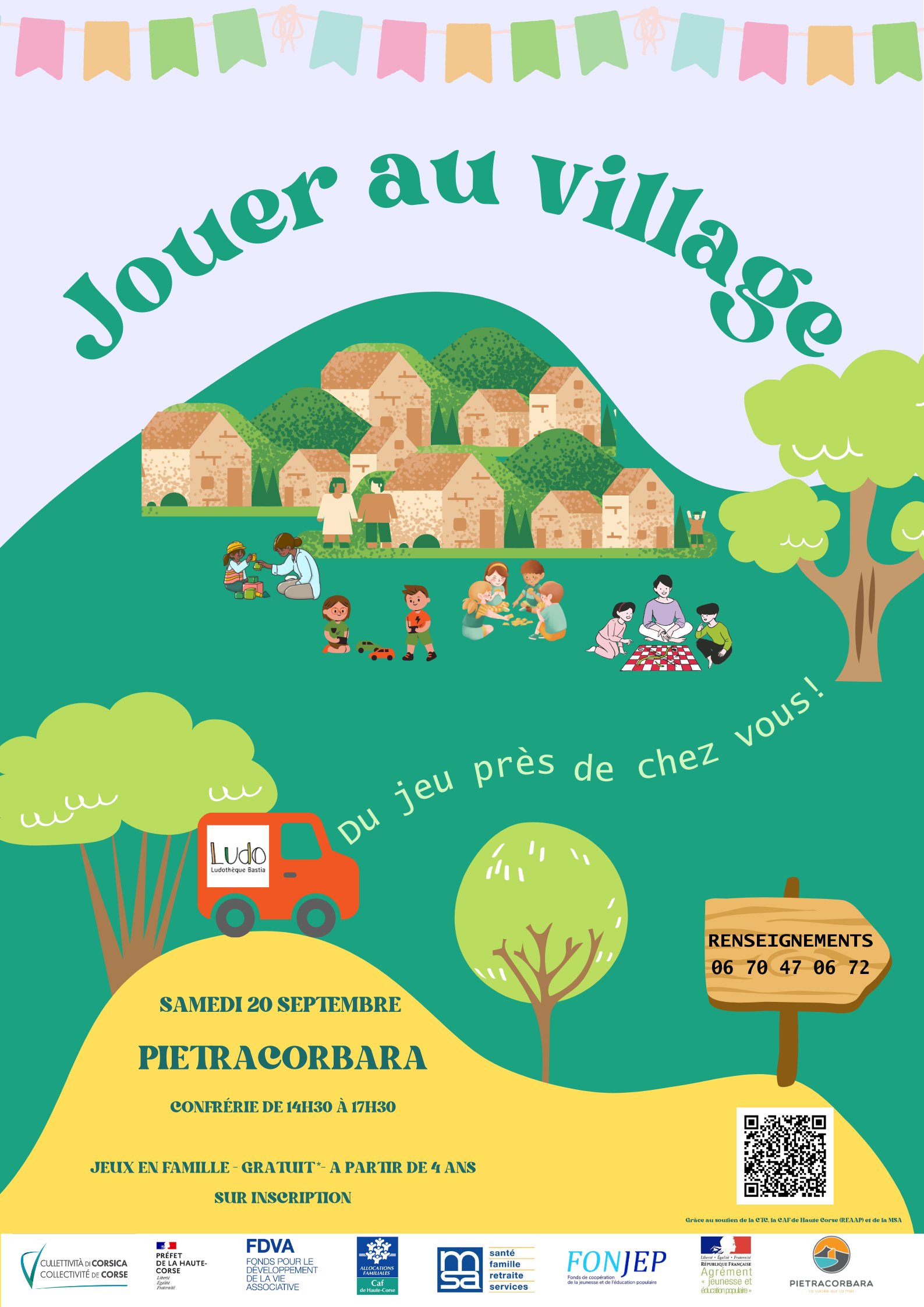 Arrière-plan pour Jouer au village - Confrérie