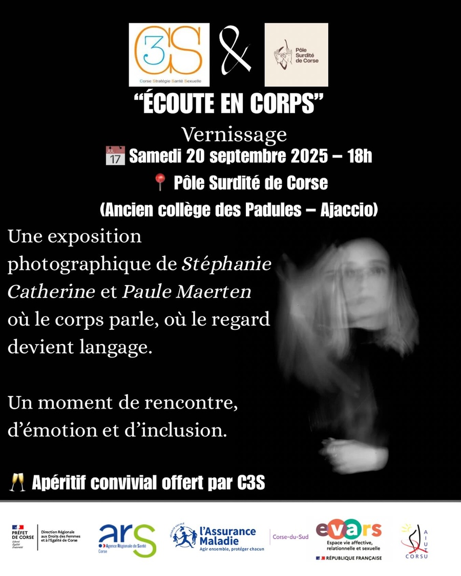 Arrière-plan pour Vernissage de l'exposition photographique de Stéphanie Catherine et Paule Maerten "Écoute en corps" - Pôle Surdité de Corse