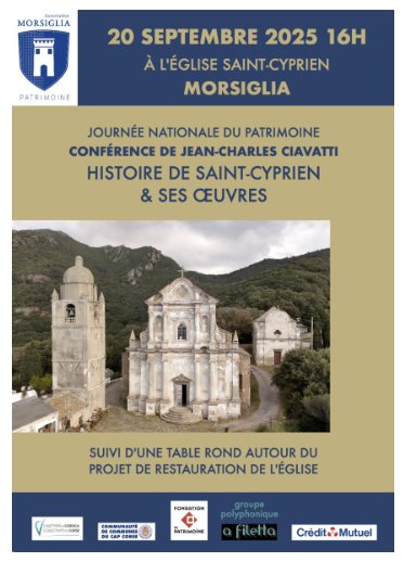 Arrière-plan pour Journée Européenne du Patrimoine / Conférence de Jean Charles Ciavatti sur l'Histoire de Saint Cyprien & ses oeuvres - Église Saint Cyprien