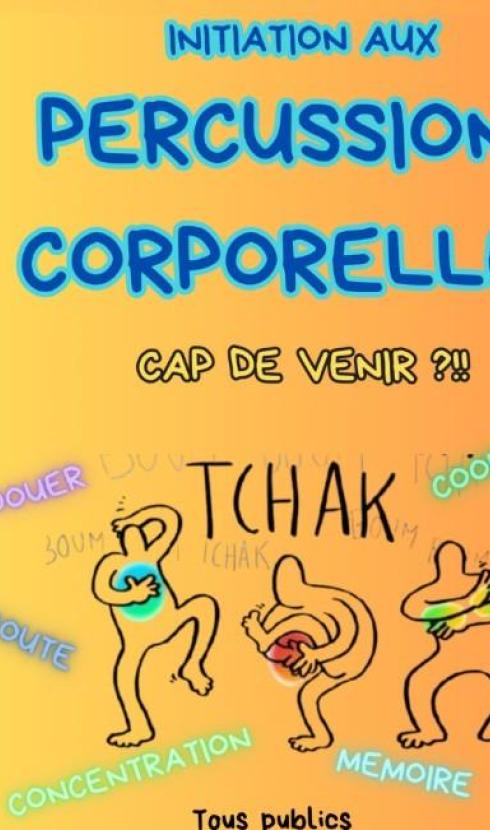Arrière-plan pour Stage de percussions corporelles animé par Séverine - Ecole de musique Anima