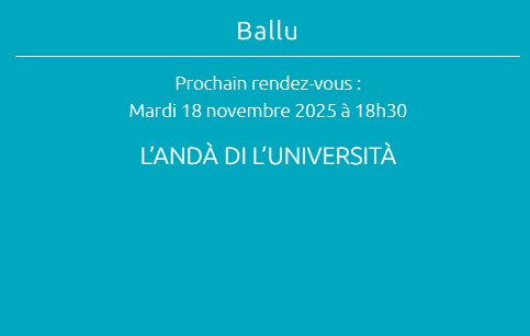 Arrière-plan pour Danse : "L’Andà di l’Università" - CCU Spaziu Natale Luciani
