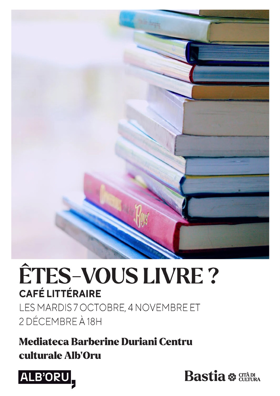 Arrière-plan pour "Êtes-vous livre ?" : Café littéraire - Médiathèque Barberine Duriani