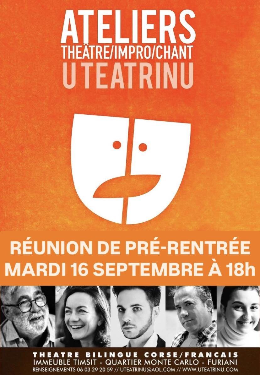 Arrière-plan pour Réunion d’information autour des ateliers de théâtre, d’improvisation et de chant proposés par U Teatrinu - Local Teatrinu
