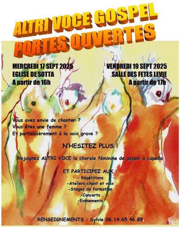 Arrière-plan pour Concert de gospel avec le groupe "Altri voce" - Salle des fêtes