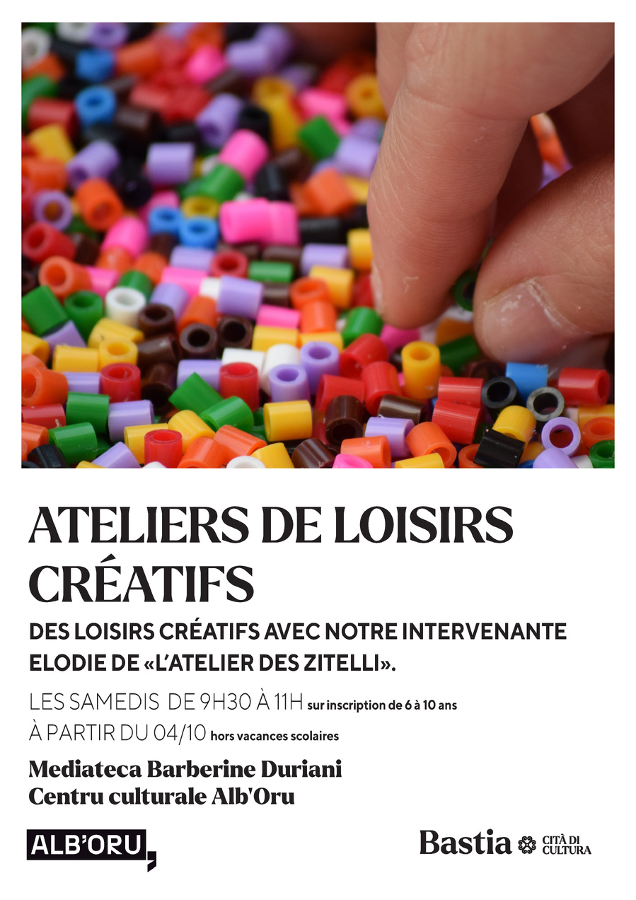 Ateliers de loisirs créatifs à la Médiathèque Barberine Duriani à Bastia