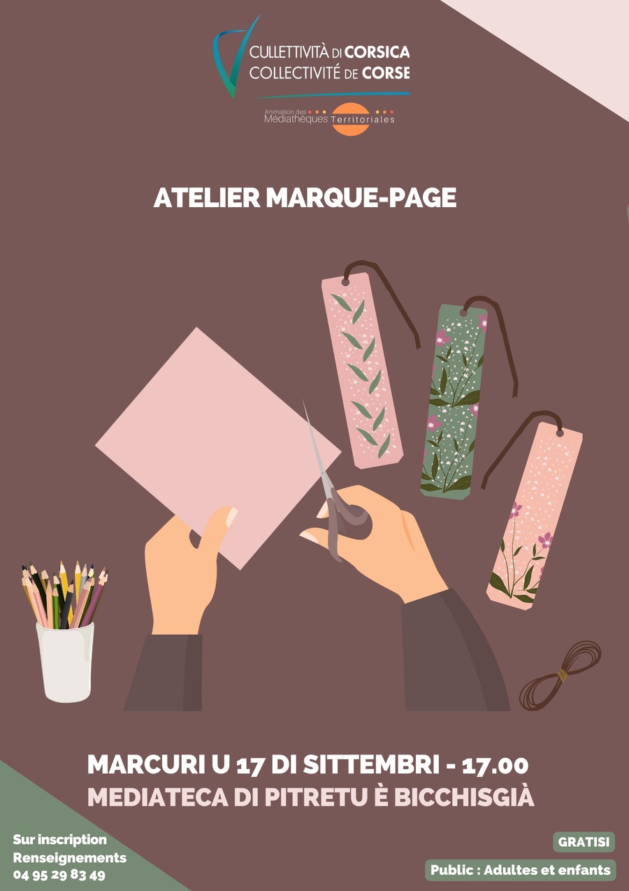 Arrière-plan pour Atelier Marque-Page - Médiathèque