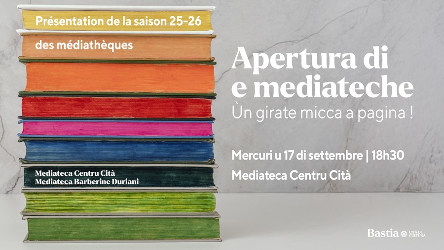 Arrière-plan pour Présentation de la saison 2025/2026 des médiathèques - Mediateca Centru Cità