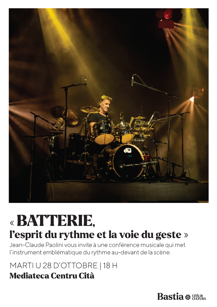 Arrière-plan pour Cycle de conférence Musica : La batterie avec Jean-Claude Paolini - Mediateca Centru Cità
