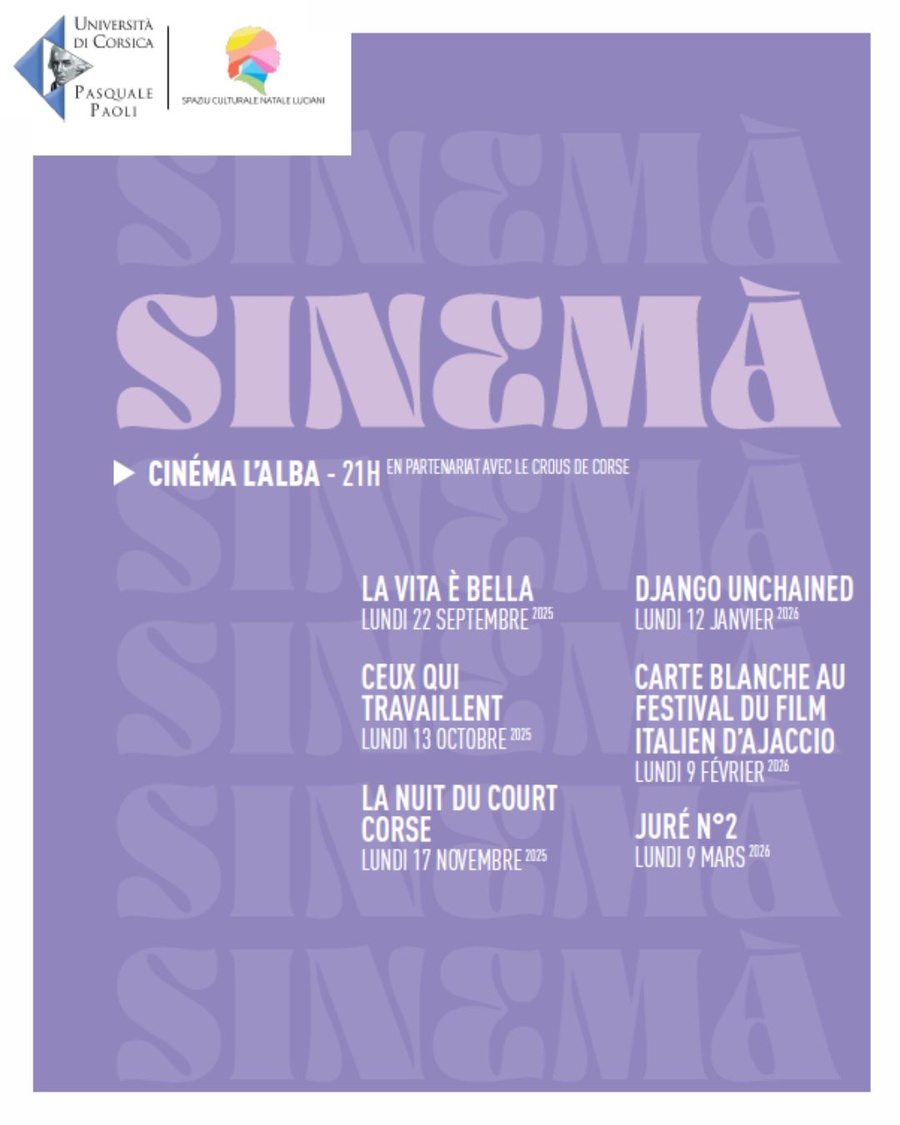 Carte blanche au Festival du Film italien de Corte proposé par le CCU Spaziu Natale Luciani - Cinéma l'Alba