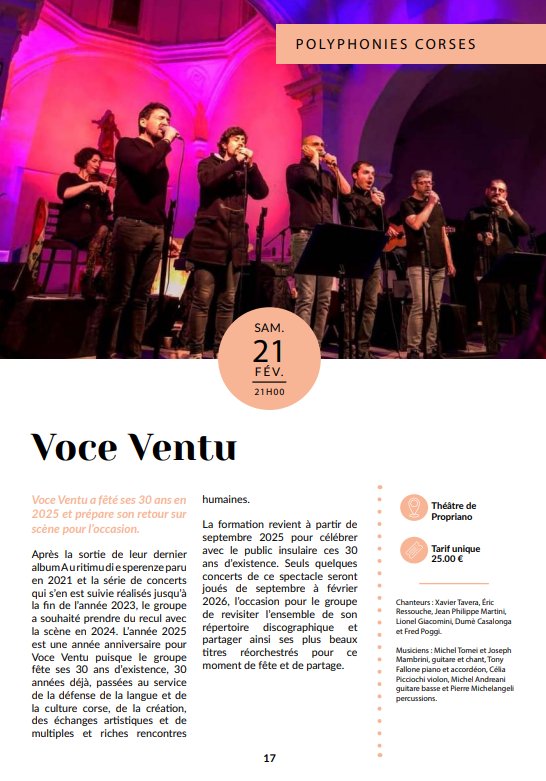 Concert du groupe Voce Ventu