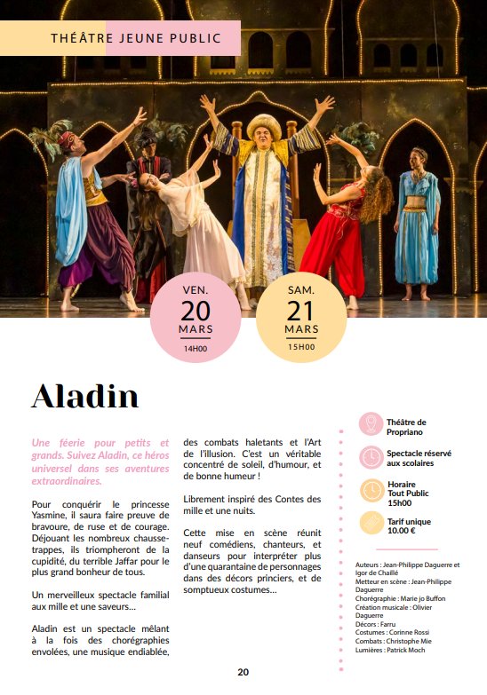 Théâtre jeune public : Aladin
