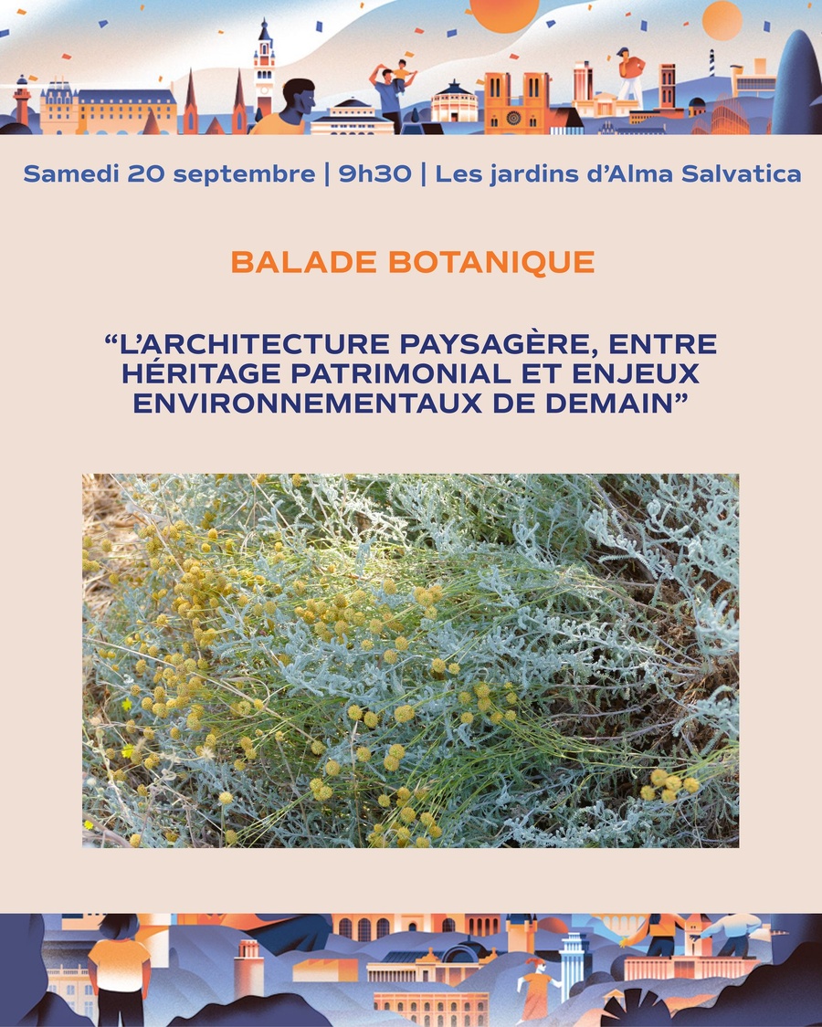 Arrière-plan pour Journées Européennes du Patrimoine / Balade botanique : Les jardins d'Alma Salvatica
