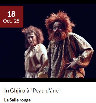 Arrière-plan pour Atelier autour du spectacle "Peau d'âne" - Salle rouge
