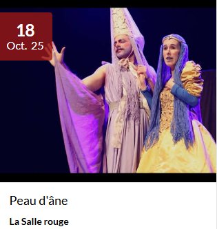 Arrière-plan pour Spectacle "Peau d'âne" - Salle rouge