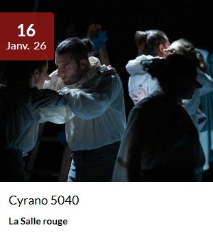 Spectacle : Cyrano 5040 - Salle Rouge à Porto-Vecchio