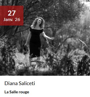 Concert de Diana Saliceti à la Salle Rouge de Porto-Vecchio