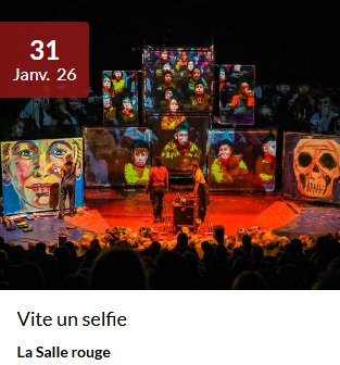 Spectacle : Vite un selfie - Salle rouge à Porto-Vecchio