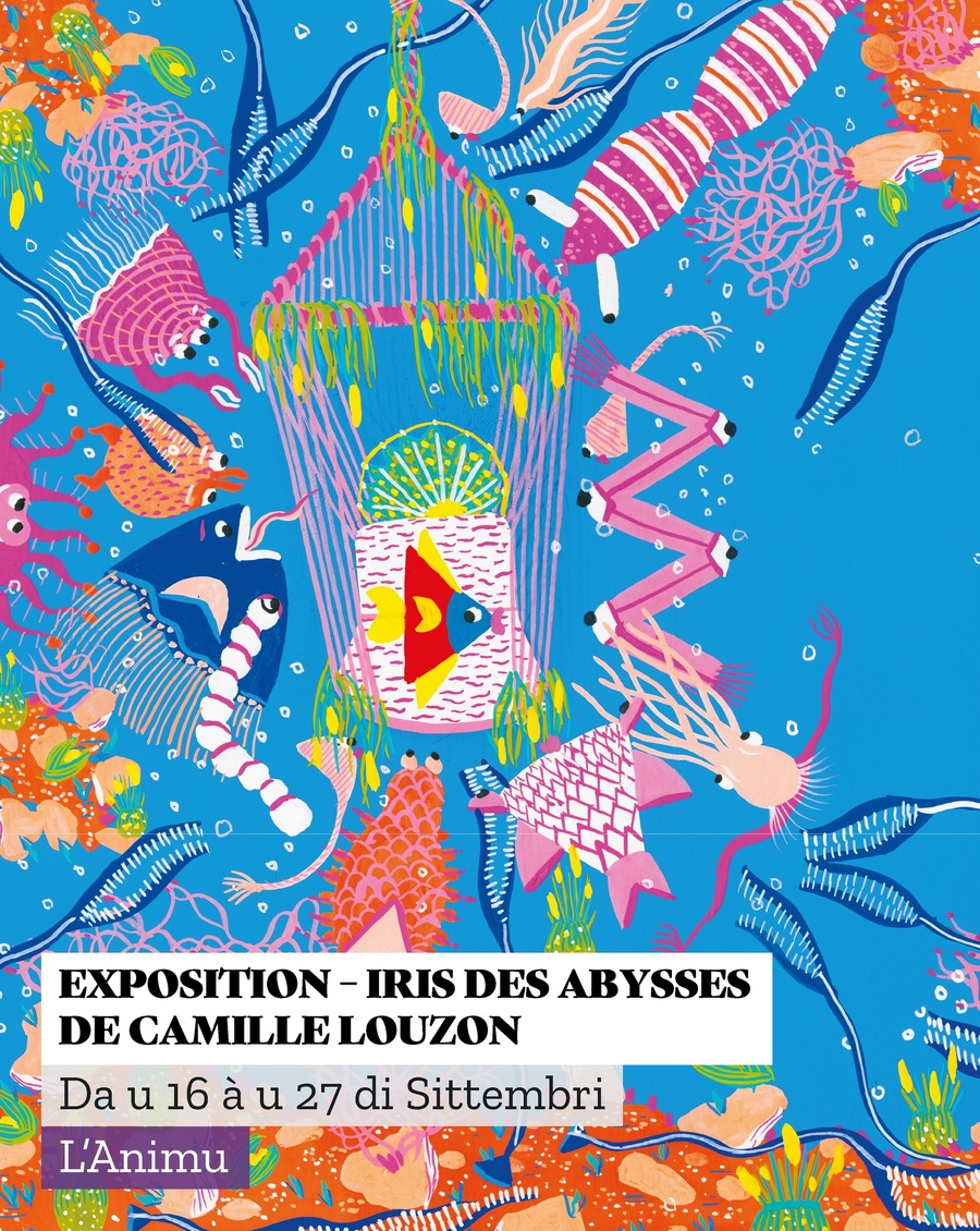 Arrière-plan pour Exposition : "Iris des abysses" de Camille Louzon - Médiathèque l'Animu