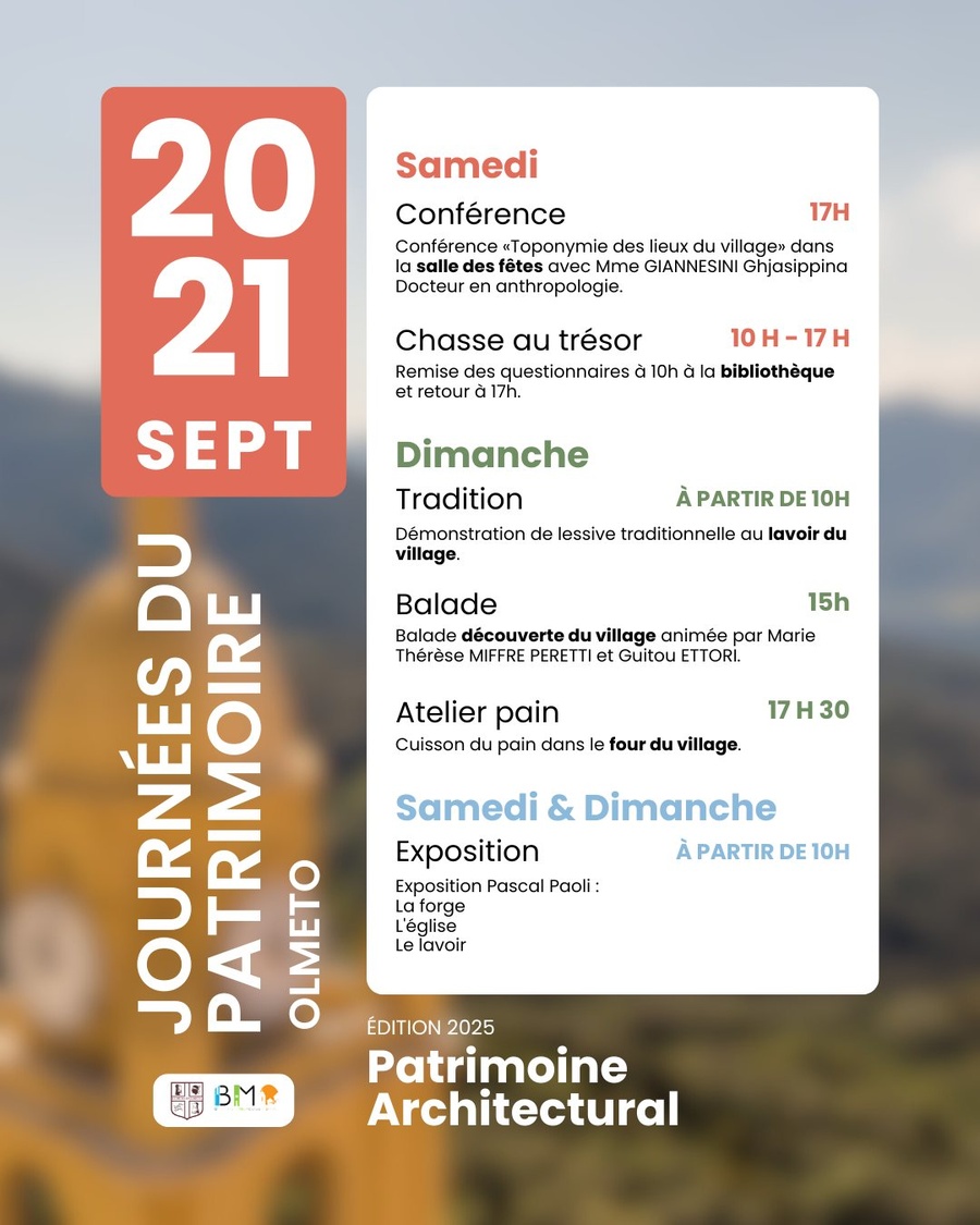 Arrière-plan pour Journées Européennes du Patriomoine / Conférence, atelier, exposition, chasse au trésor...