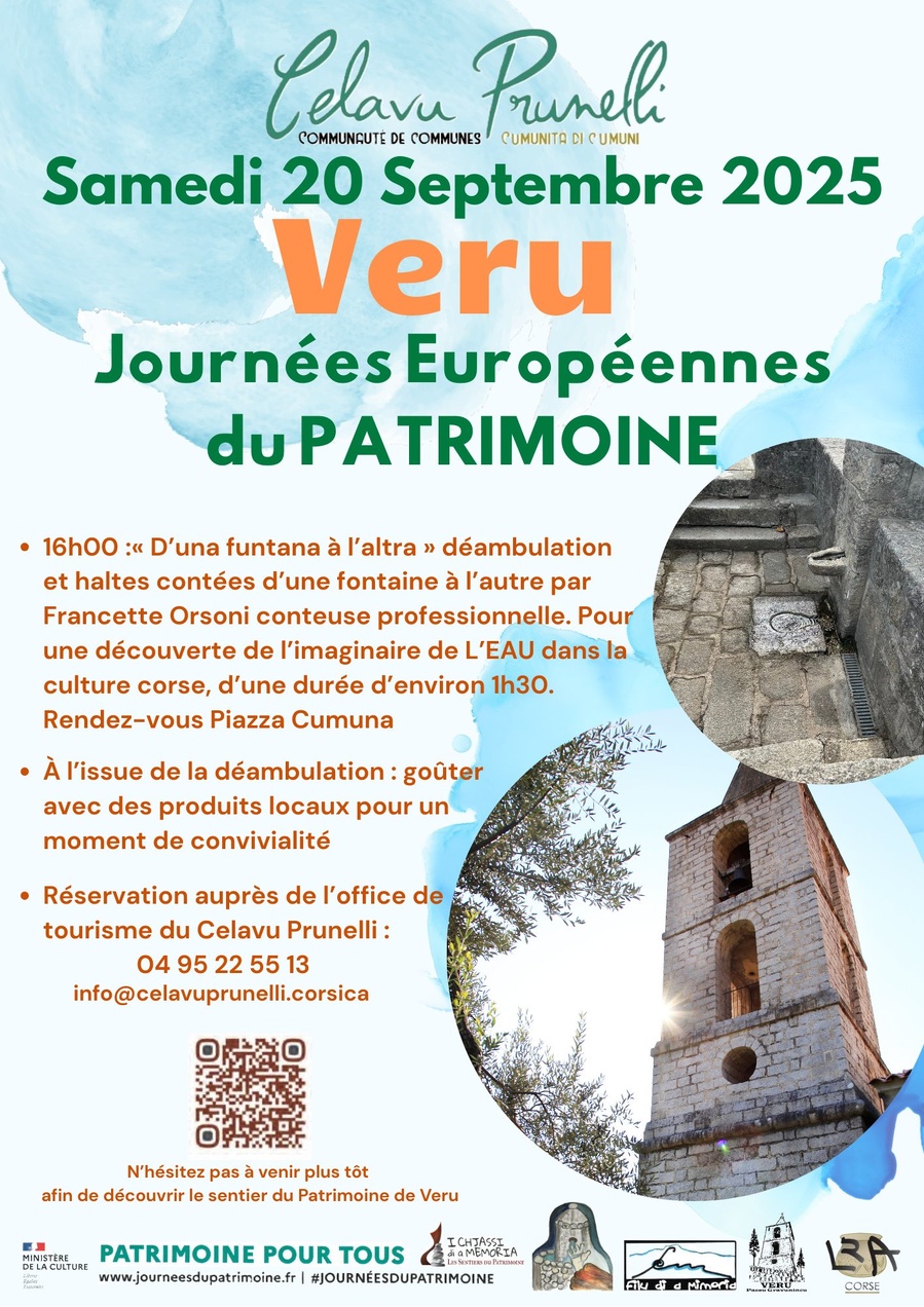 Arrière-plan pour Journées Européennes du Patrimoine / "D’una funtana à l’altra"