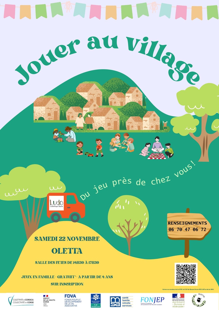 Atelier ludique au village - Salle des fêtes d'Oletta