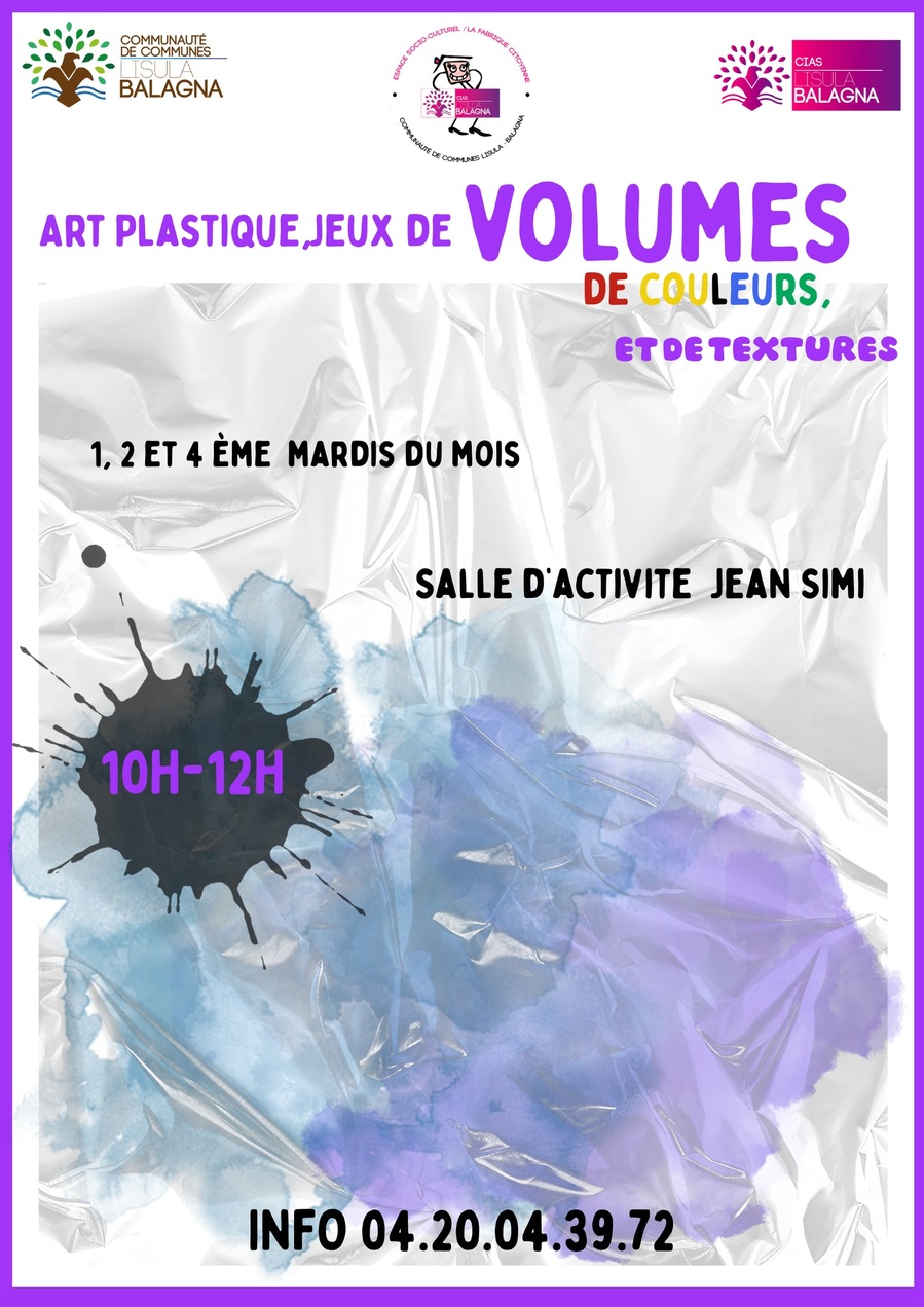 Atelier d'Arts Plastiques : Exploration des Volumes, Couleurs et Textures par la Fabrique Citoyenne