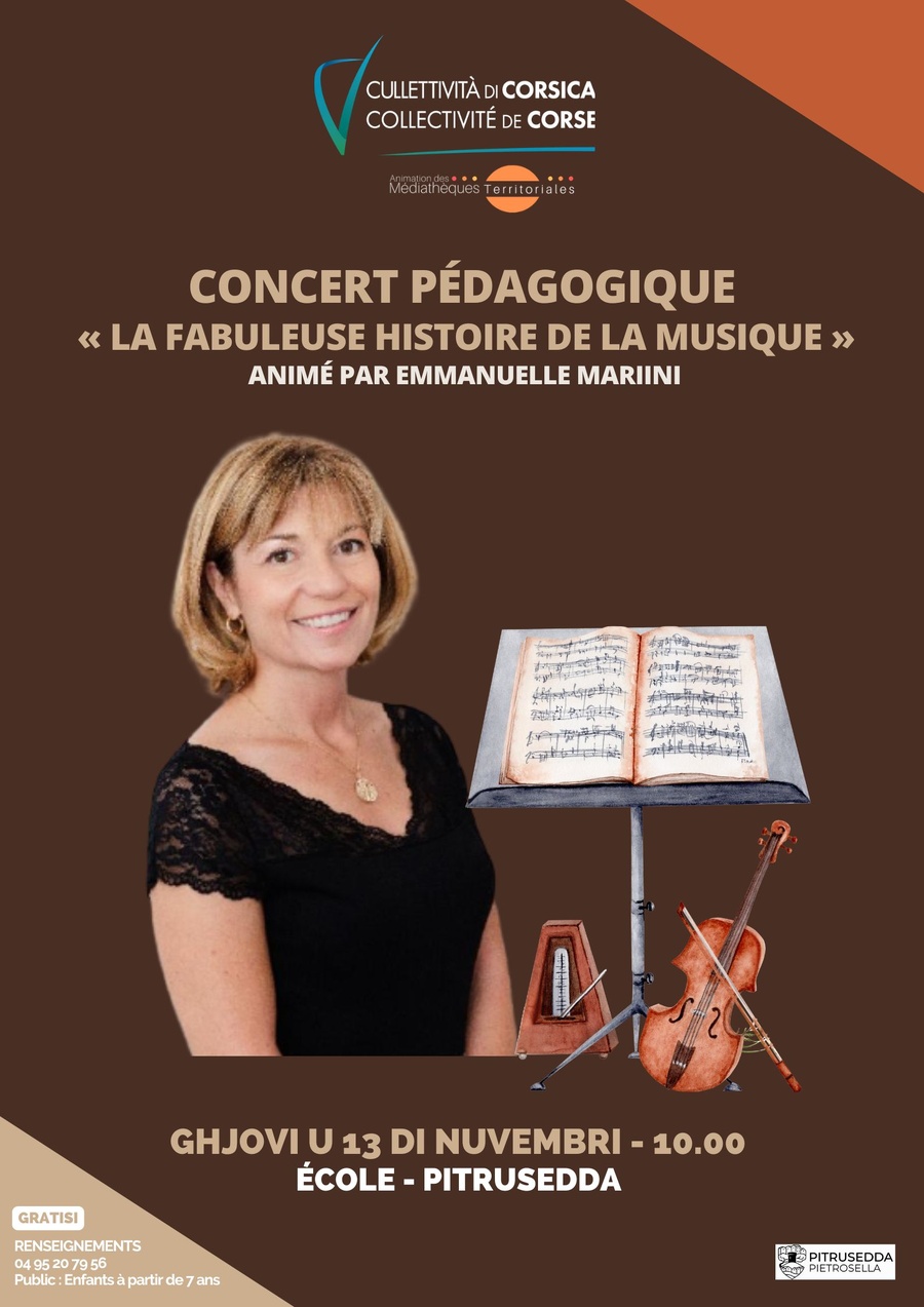 Concert pédagogique : La fabuleuse histoire de la musique avec Emmanuelle Mariini
