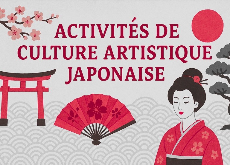 Atelier de confection de masques Kitsune animé par Alexis Giacomoni à la Médiathèque