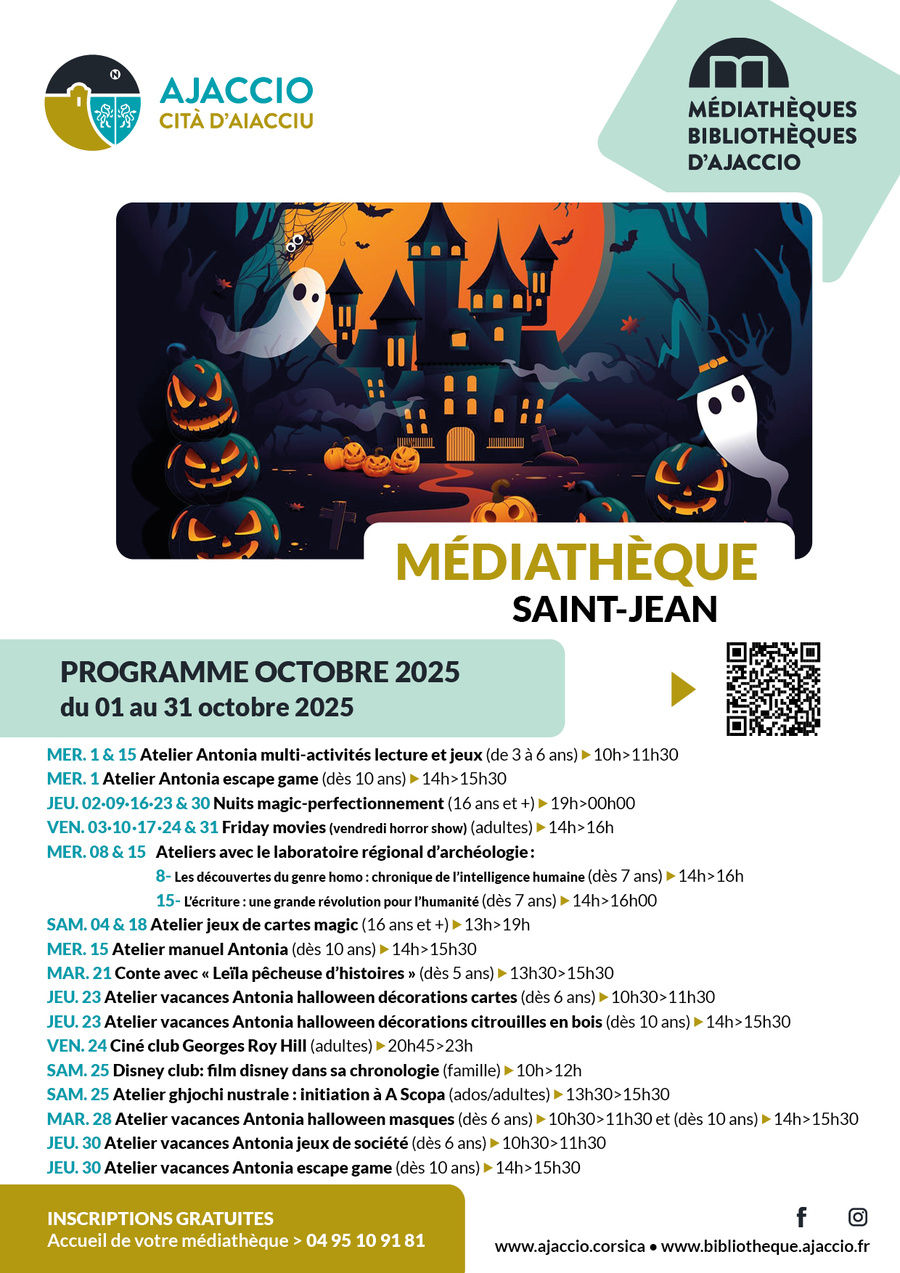 Atelier de jeux de société pour enfants - Médiathèque Saint-Jean à Ajaccio