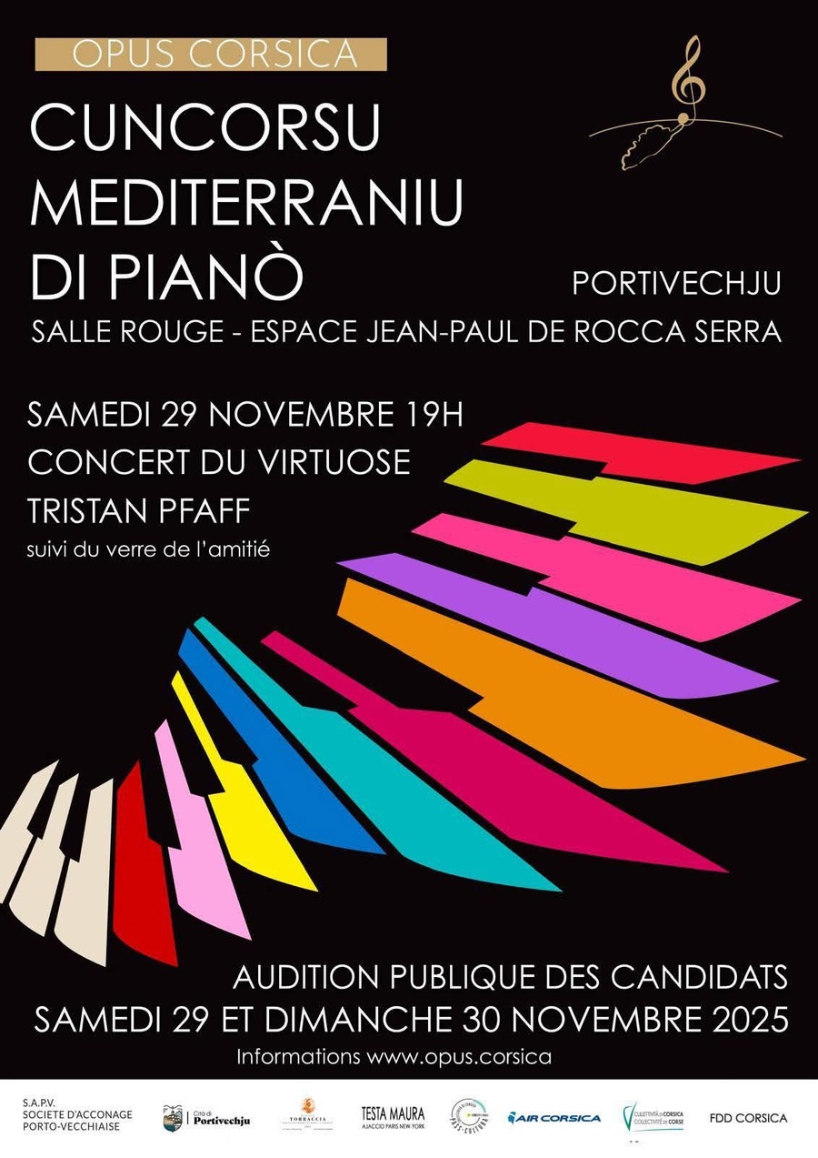 Concours Méditerranéen de Piano par Opus Corsica avec Tristan Pfaff - Salle Rouge