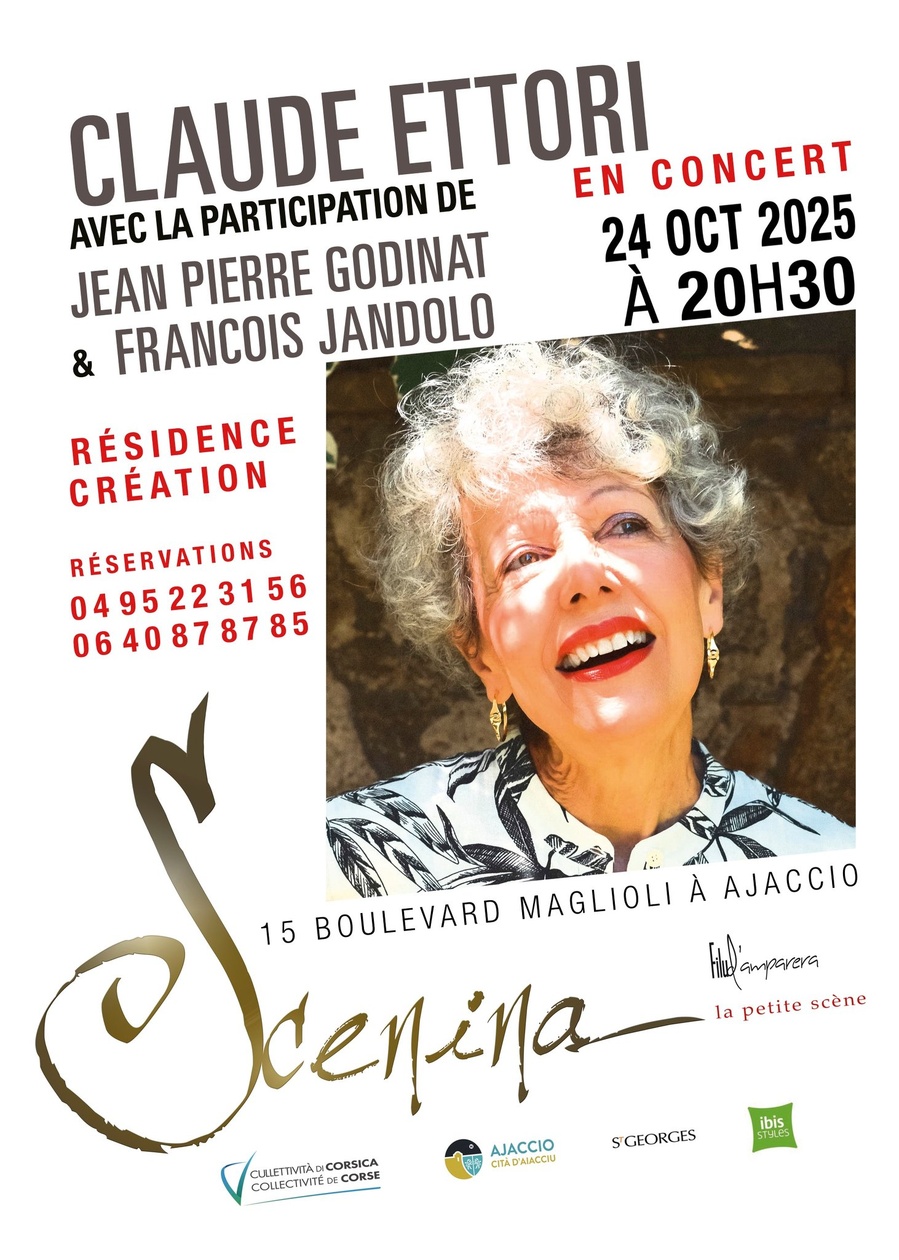 Concert de Claude Ettori avec Jean-Pierre Godinat et François Jandolo - A Scenina