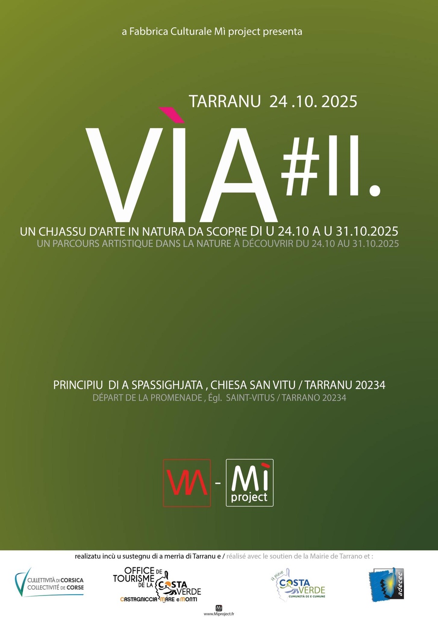 Parcours artistique dans la nature 'Vìa Tarranu # II.' - A Fabbrica Culturale Mì project