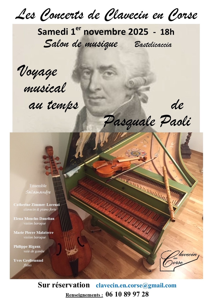 Concert de Clavecin en Corse : Voyage musical au temps de Pasquale Paoli