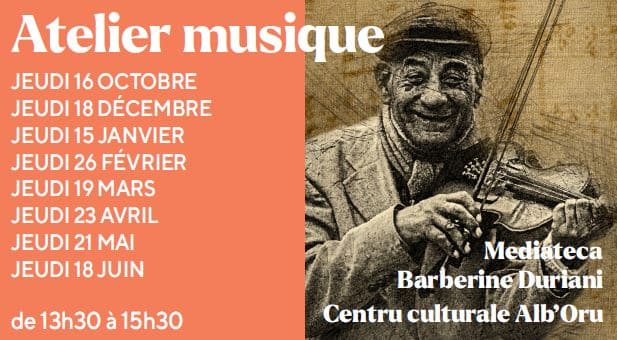 Atelier Musique 'Memoria Viva' - Médiathèque Barberine Duriani à Bastia