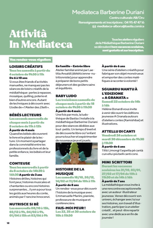 Atelier de chant avec Tittò Limongi à la Médiathèque Barberine Duriani