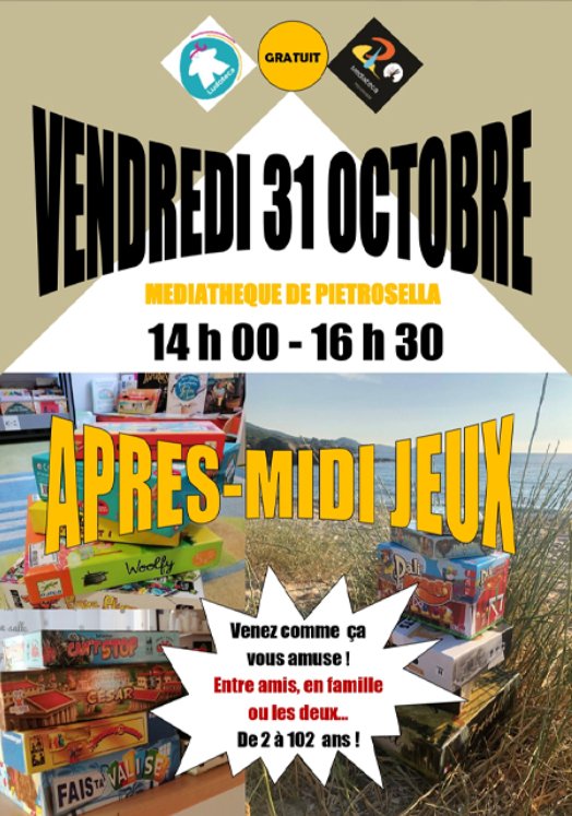 Après-midi jeux à la Médiathèque de Pitrusedda