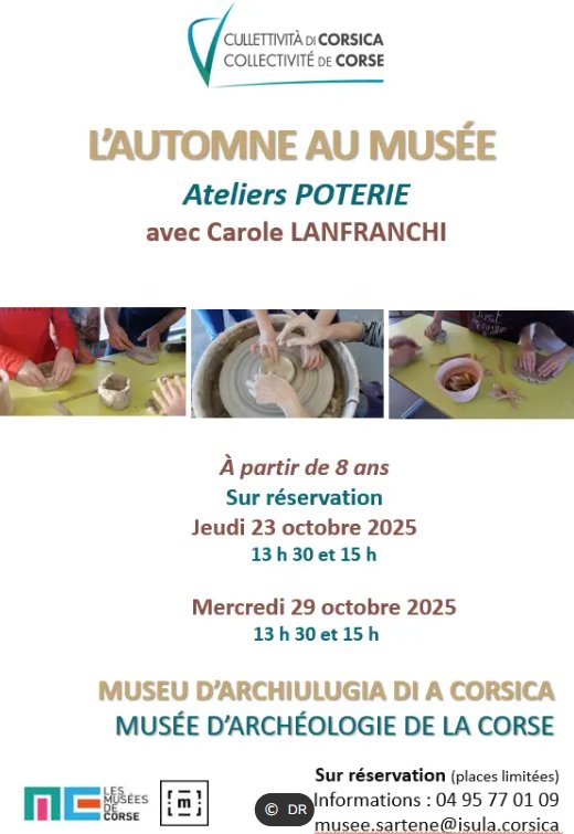 Ateliers de poterie au Musée d'archéologie de la Corse à Sartène