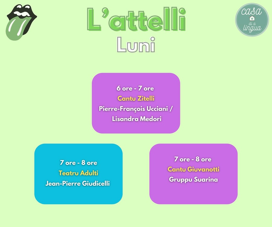 Ateliers de Chant et Théâtre du Lundi à Praticalingua Corte - Casa di a Lingua