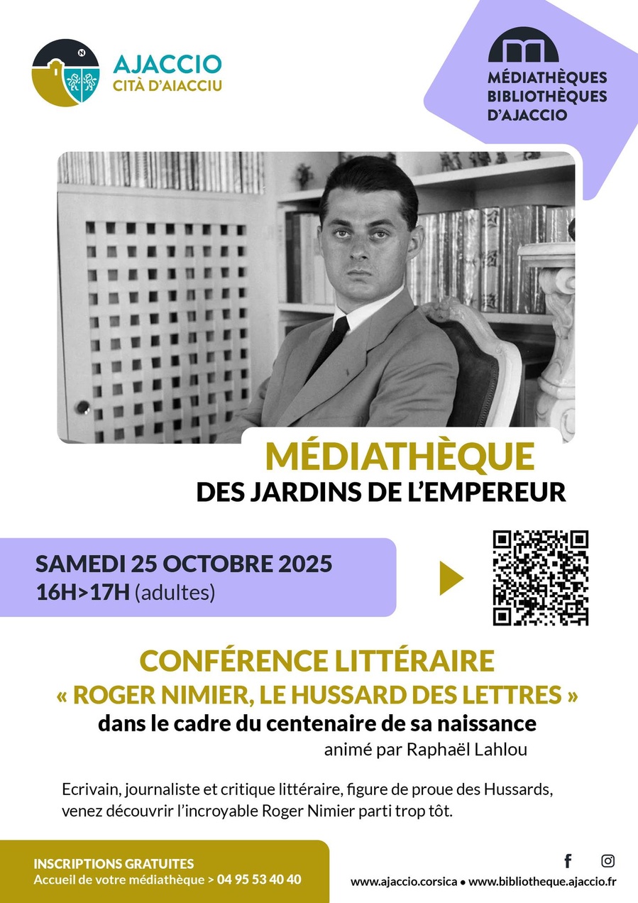 Conférence littéraire : Roger Nimier, le hussard des lettres avec Raphaël Lahlou