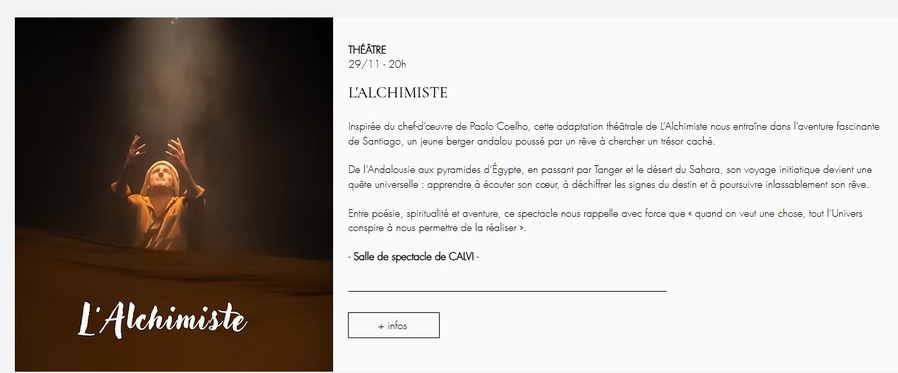 Terra di' Conti 2025 : L’Alchimiste par la Cie Les Vagabonds - Salle de Spectacle