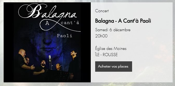 Terra di' Conti 2025 : Concert du groupe Balagna 'A Cant'à Paoli' à l'Église des Moines