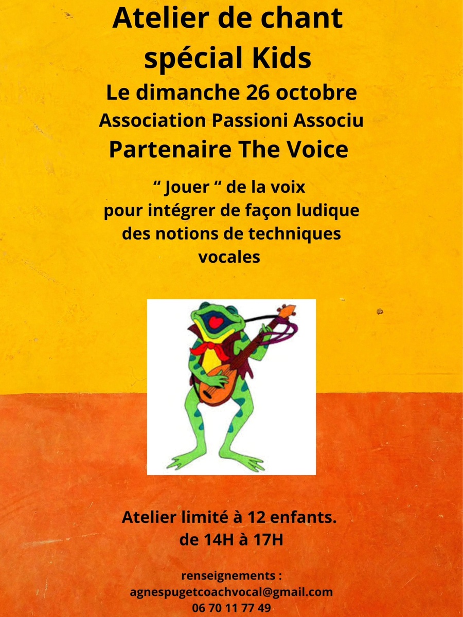 Atelier de chant spécial Kids - Passioni Associu