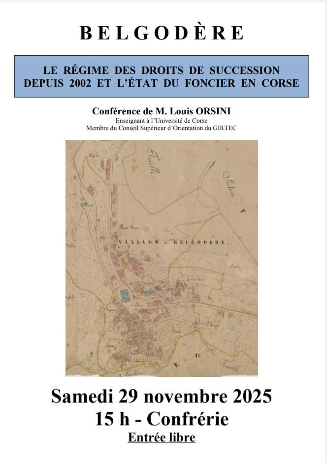 Conférence Les arrêtés Miot avec M. Louis Orsini (deuxième volet) - La Confrérie - Belgudè